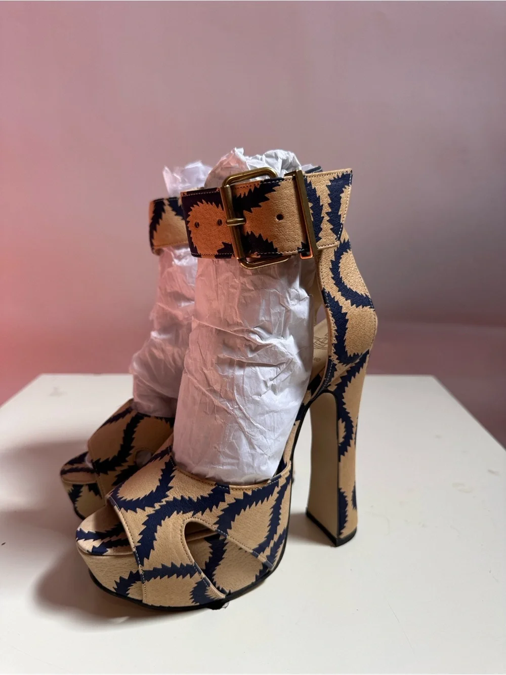 Vivienne Westwood SS13 BRAND NEW ELEVATED REGENT SLAVE SANDAL SQUIGLLE IT38 US8